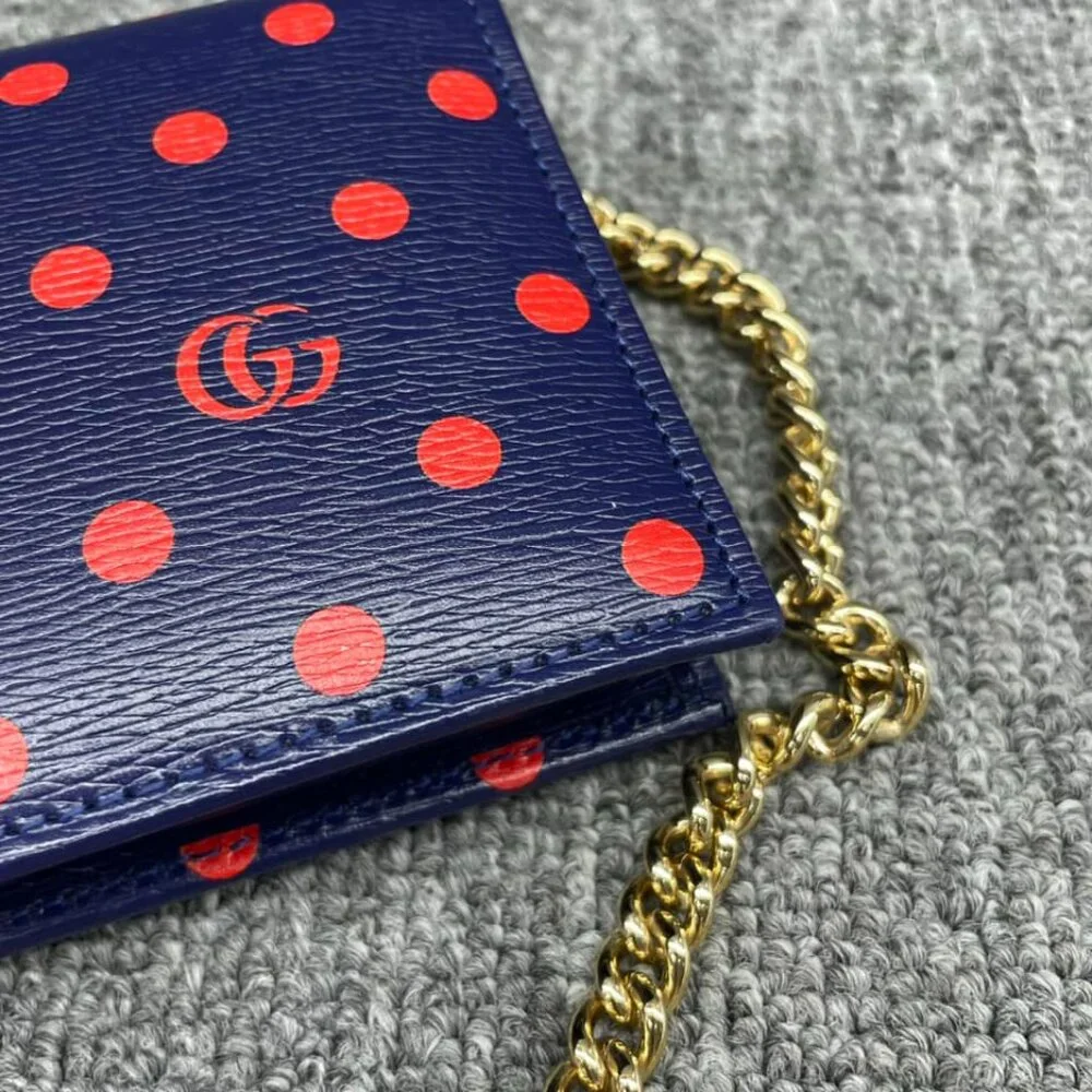 100% Authentic GUCCI Horsebit 1955 Chain Wallet Leather Shoulder Bag - Picture 7 of 13